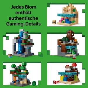 LEGO Minecraft Mini-Biome 21589 Set Creativ cu 5 Biome si 5 Microfiguri - Img 3