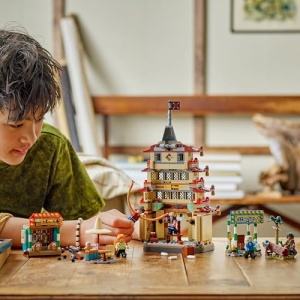 LEGO ONE PIECE 75638 Showdown Arlong Park Set Interactiv cu 5 Minifigurine si Pagoda - Img 8