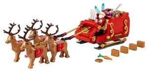 LEGO Schlitten des Weihnachtsmanns 40499 Set cu Ren si Cadouri pentru Copii 9 - Img 9
