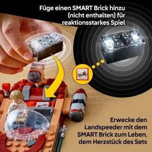LEGO Star Wars 75420 Lukes Landspeeder Set Interactiv cu Minifigurine si SMART Tag - Img 5