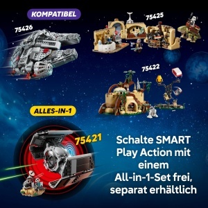 LEGO Star Wars Millennium Falcon 75426 Set Interactiv cu Minifigurine si Functii SMART - Img 8