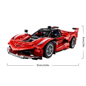 LEGO Technic Ferrari FXX K Model Auto Rosu cu Motor V12 si Usi Fluture - Img 7