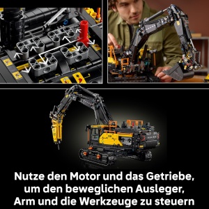 LEGO Technic Volvo EC500 Hybrid Bagger 42215 Motorizat Functii Realiste - Img 5