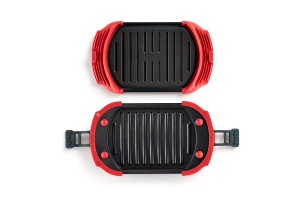 Lekue Gratar electric, otel, rosu si negru, 25,2 x 14,8 cm - Img 6
