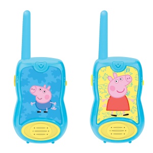 Lexibook, Peppa Pig, Talkies-Walkies 200m, Joc de comunicare pentru copii, 2 canale de comunicare, Clema de curea, Alimentat cu baterie, Albastru, TW12PP