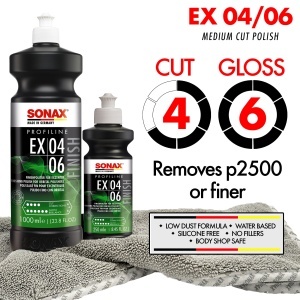 Lichid polish Sonax PROFILINE EX 04-06, 1L, fara solventi, pentru rezultate hologram-free - Img 2