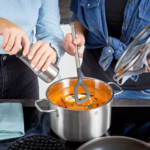 Lingura de gatit ROSLE Basic Line, inox 1810, maner ergonomic, 32 cm - Img 3