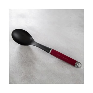 Lingura de lemn KitchenAid, rezistenta la caldura, inox, rosu - Img 6