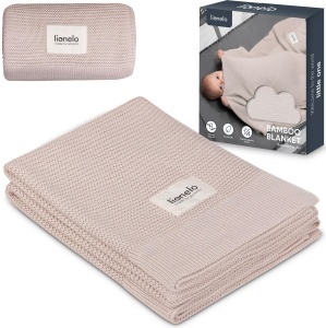 Lionelo Bamboo Blanket Babydecke 100x75 cm Material Antibacterian si Hypoalergenic