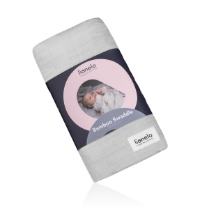 Lionelo Bamboo Swaddle 120x120 cm Material Natural Bambus Culoare Grey Stone