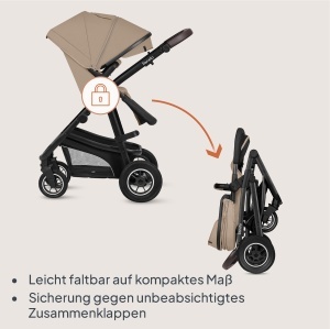 Lionelo Bianka Carucior 3 in 1 Pliabil cu Sistem de Calatorie si Roti 360 - Img 8