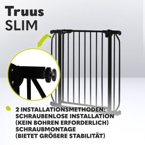 Lionelo Truus Slim Poarta de Siguranta Reglabila 75-105 cm Sistem de Blocare Automata Inaltime 77 cm - Img 3