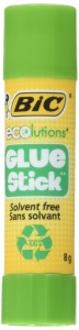 Lipici Bic ECOlutions 8 g, 5 bucati, fara solventi, usor de utilizat