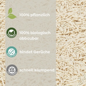 Litiu pentru pisici TRIXIE Tofu, 4,5 kg, control miros, compostabil - Img 2