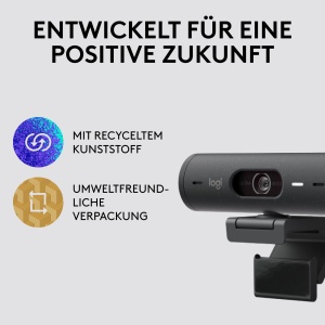 Logitech Brio 500 Webcam Full HD 1080p Auto-Lumina USB-C Graphit - Img 6