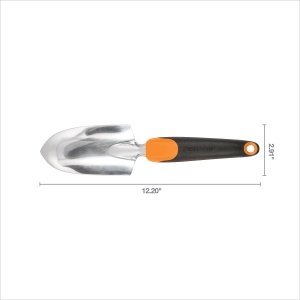 Lopata de gradina Fiskars Ergo cu maner ergonomic, cap din aluminiu, cu gaura de prindere - Img 6