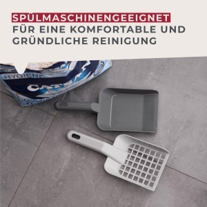 Lopata pentru curatarea litierelor Fackelmann, plastic, rosugri sau albastrugalben - Img 5