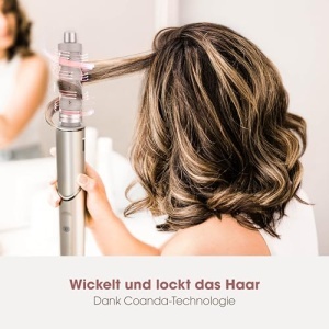 Luftstyler si Haartrockner Shark FlexStyle HD426SLEU, 3 in 1, 1000W, Champagner - Img 11