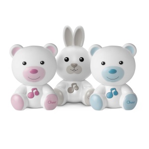 Lumina de noapte Chicco Bunny, lampa portabila pentru iepurasi cu muzica clasica si sunete linistitoare, doua moduri in evolutie, lumina de noapte portabila si lumina de orientare, 0 luni+, neutru - Img 7