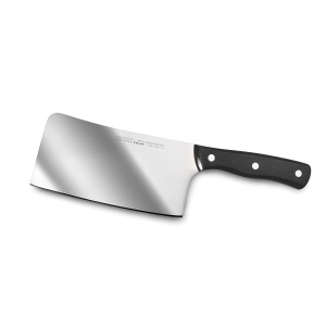 Macheta Lacor 39018, otel inoxidabil, maner ergonomic, lama 17 x 8 cm, negru