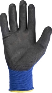 Manusi de lucru Goodyear din poliuretan, marimea 9, culoare albastru si negru - Img 2