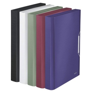 Mapa de Proiect Leitz 39570094, A4, 6 compartimente, PP, negru satinat - Img 4