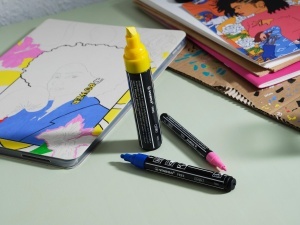 Marker Acrilic STABILO FREE T800C, 20 culori, uscare rapida - Img 5