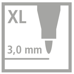 Marker gros STABILO Trio Jumbo cu 12 culori, varf XL, design ergonomic - Img 7
