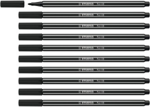 Marker Premium STABILO Pen 68, 1 mm, culori vibrante, rezistent la uscarea rapida