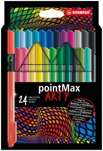 Marker STABILO pointMax cu varf din nylon de 0,8 mm, multiple culori