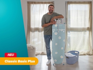 Masa de calcat Leifheit Classic M Basic Plus, 120 x 38 cm, ajustabila, cu priza - Img 5