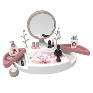 Masa de Frizerie Smoby My Beauty Center cu Oglinda, 15 Accesorii, pentru Copii