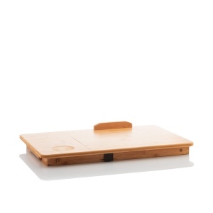 Masa multifunctionala pliabila InnovaGoods bambus reglabila pe inaltime ideala pentru laptop - Img 3