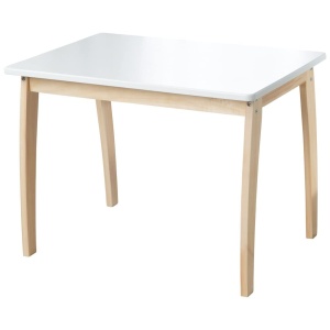 Masa pentru copii Roba 50728WE lemn masiv si MDF 76x52 cm alb