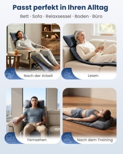 Masaj Comfier cu Functie de Calorifere, 10 Motoare de Vibratie, 4 Perne de Calorifere - Img 7