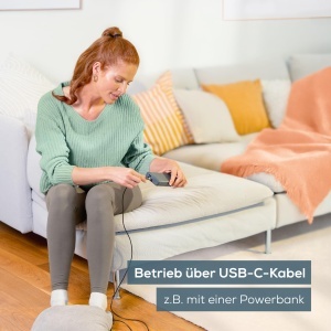 Masajer pentru picioare Beurer FM 28, 2-in-1, cu caldura si vibratii, gri - Img 5