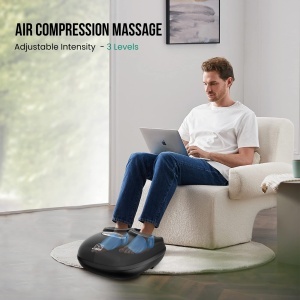 Masajier pentru picioare Snailax cu caldura, compresie si vibratii - Img 5