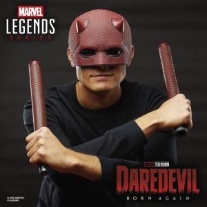 Masca de Role si Schlagstock Daredevil Hasbro, Culoare Rosie, 11 - Img 6