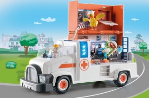 Masina de Ambulanta PLAYMOBIL 70913 cu Sunet si Lumina, Jucarie pentru Copii de la 3 Ani - Img 2