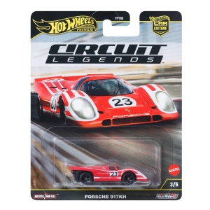 Masina de colectie Hot Wheels Premium Porsche 917K 164 cu roti Real Riders - Img 5