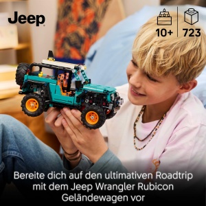 Masina de construit LEGO Technic Jeep Wrangler Rubicon 42227, 723 piese, cu motor V6 - Img 2