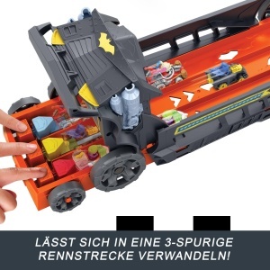 Masina de curse Hot Wheels RacerVerse Bat-Truck, 3 piste, 2 masini incluse - Img 4