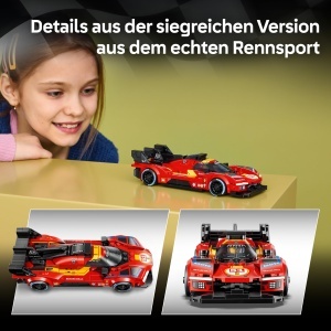 Masina de curse LEGO Speed Champions Ferrari 499P - 329 piese, cu minifigurina - Img 3
