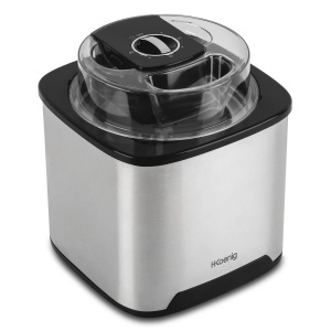 Masina de Facut Inghetata H.Koenig SRB80, Capacitate 2L, Putere 12W, Inox - Img 3