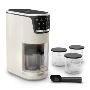 Masina de Facut Inghetata Tefal Dolci, 10 Programe, Design Elegant Negru