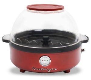 Masina de facut popcorn Nostalgia Retro 5.5L, rosie, cu tehnologie rapida - Img 2