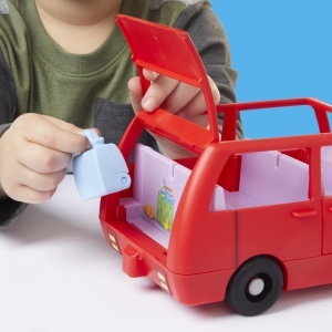 Masina de familie Peppa Pig, rosie, pentru 5 figurine, cu accesorii incluse - Img 8