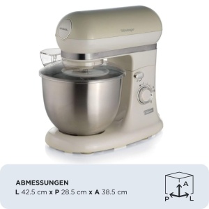 Masina de framantat Ariete Vintage 1588, 5.5L, 1200W, Beige - Img 2