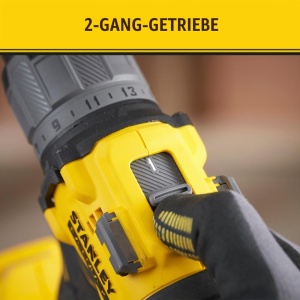 Masina de gaurit cu percutie Stanley FatMax SFMCD726B-XJ, 18V, 80 Nm, 2 viteze - Img 6