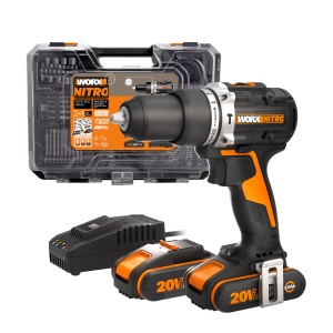 Masina de gaurit cu percutie WORX NITRO WX352.4, 20V, motor fara perii, 60Nm